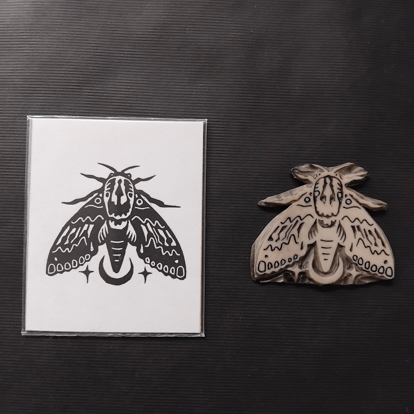Mini Handprinted Lino Prints