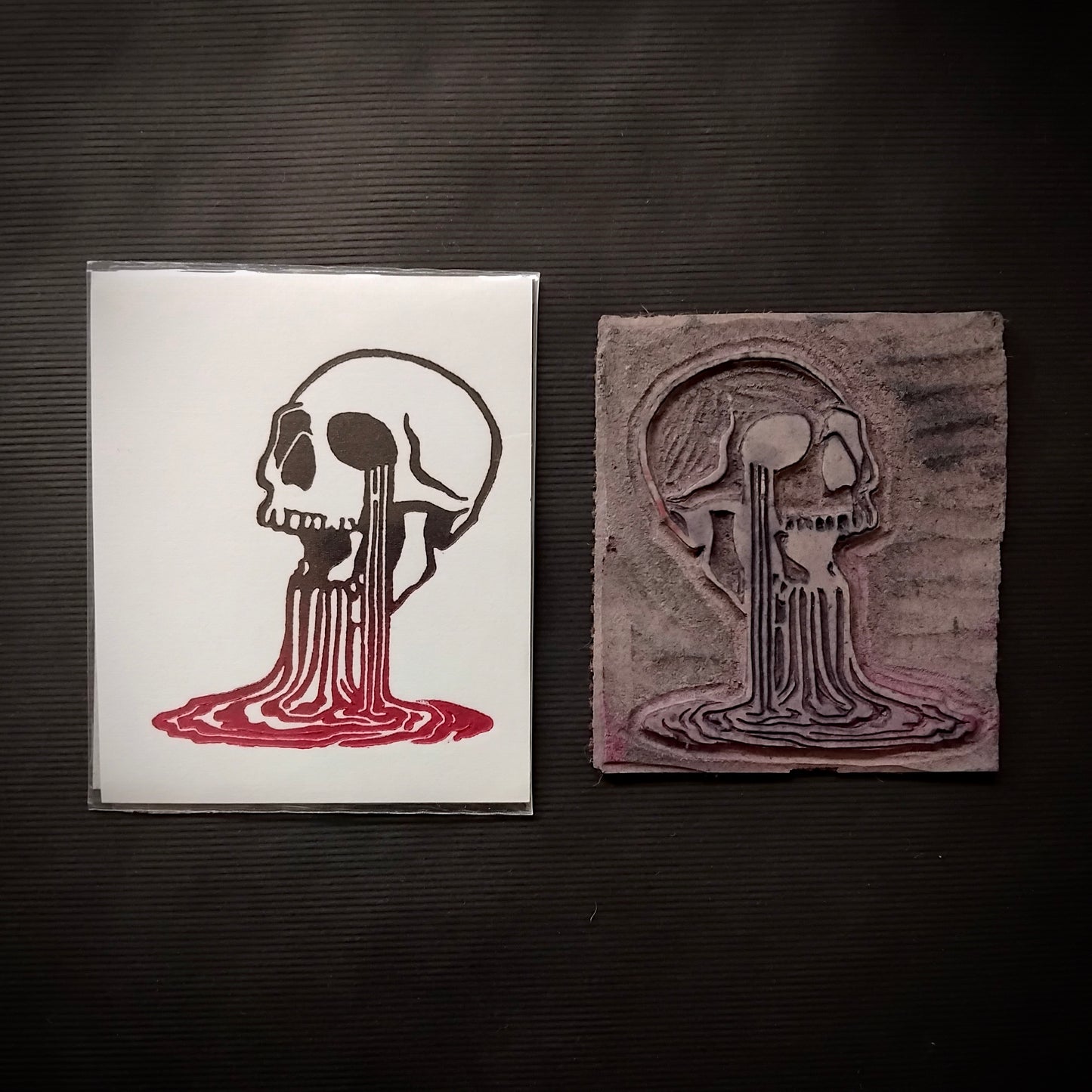 Mini Handprinted Lino Prints