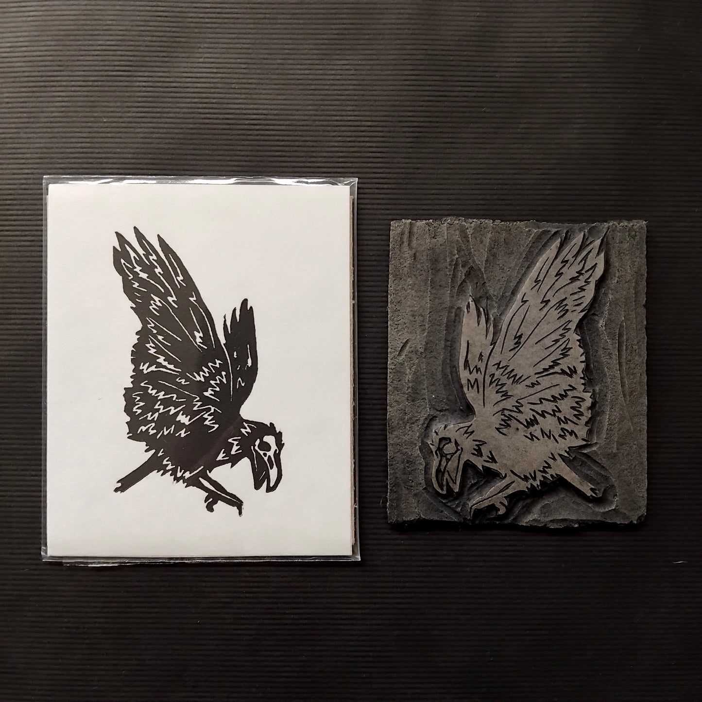 Mini Handprinted Lino Prints