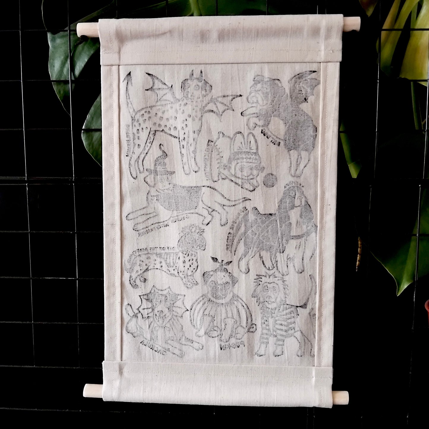 Halloween Doggy Dress Up - Fabric Wall Hanging