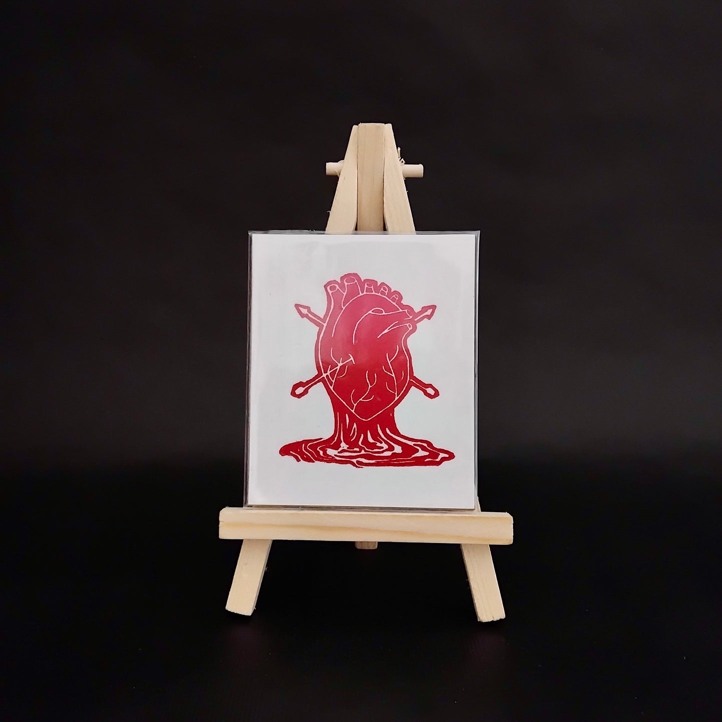 Mini Handprinted Lino Prints