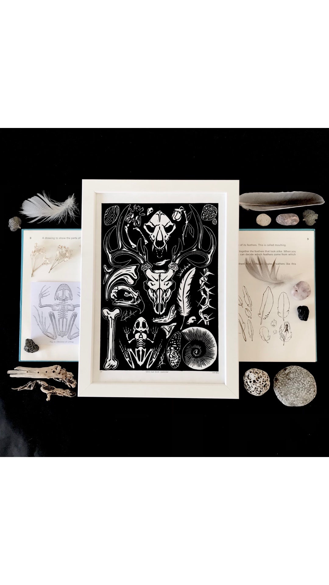 ‘Death & Decay Collection’ A4 Lino Art Print