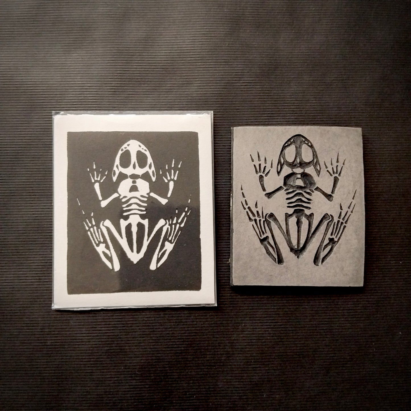 Mini Handprinted Lino Prints