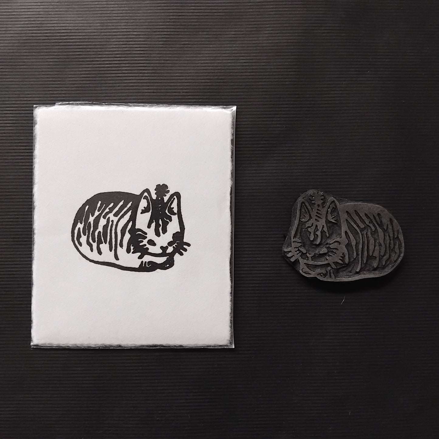 Mini Handprinted Lino Prints