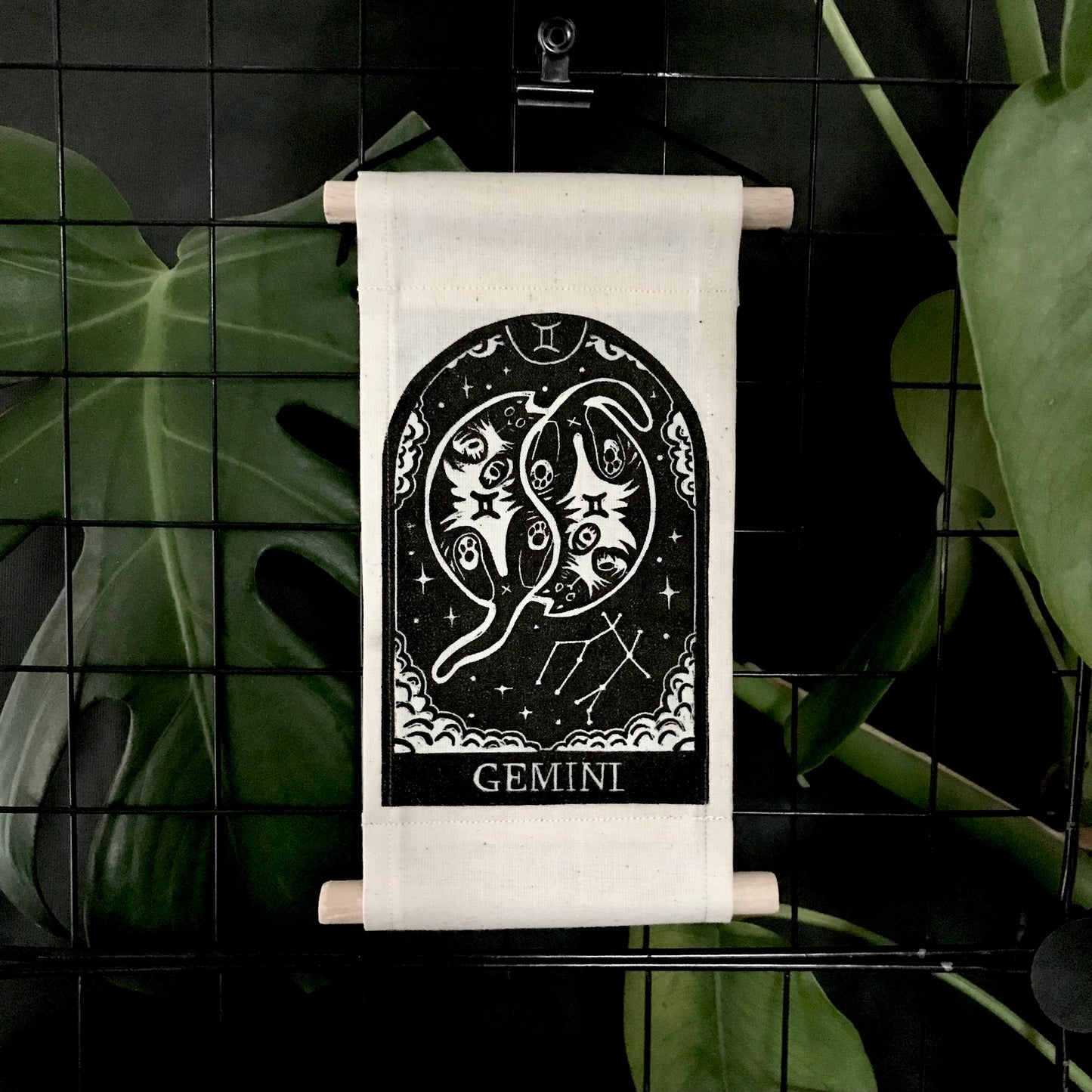 Zodicats – Handprinted Zodiac Cat Wall Hangings