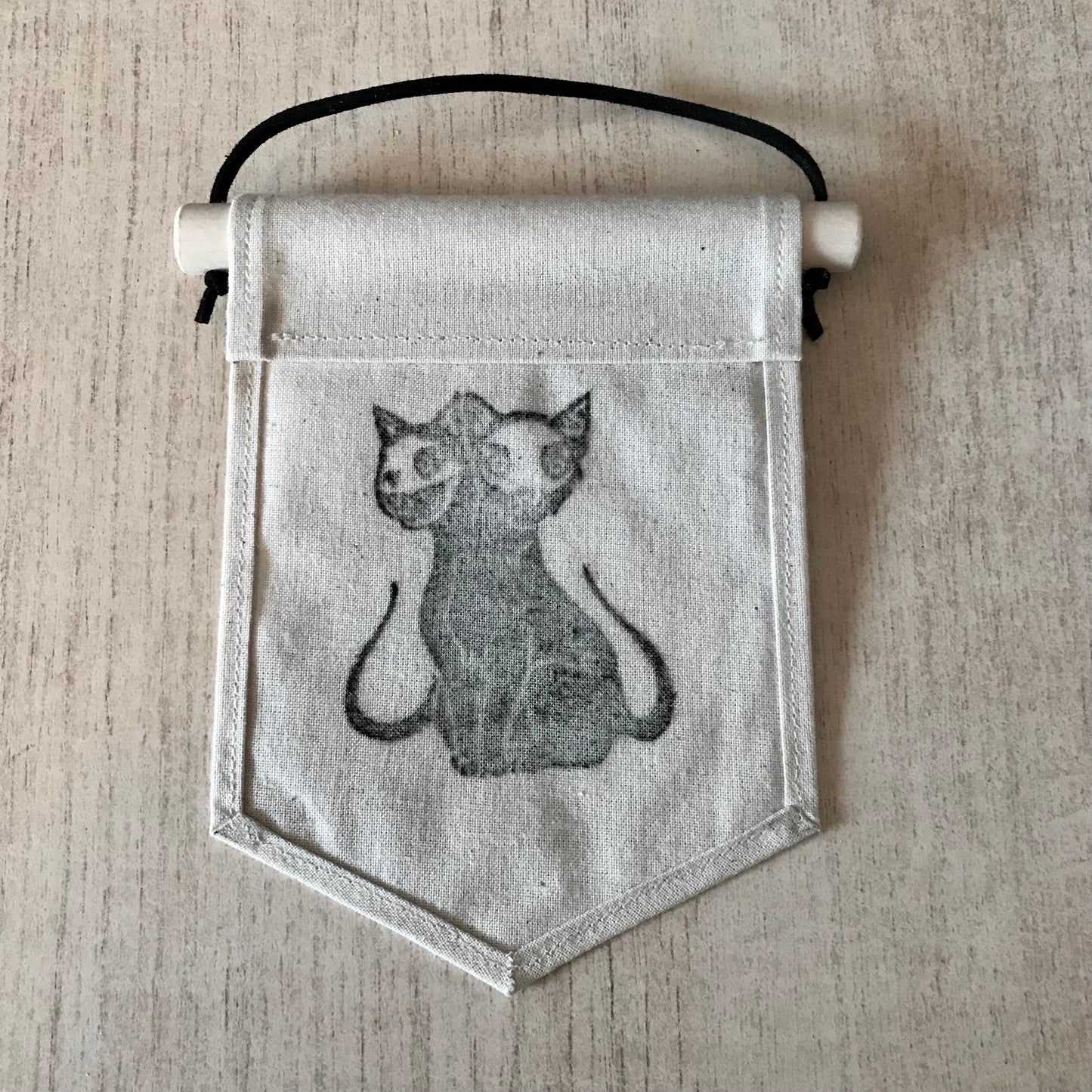 Fabric Wall Hanging Banner - Cats