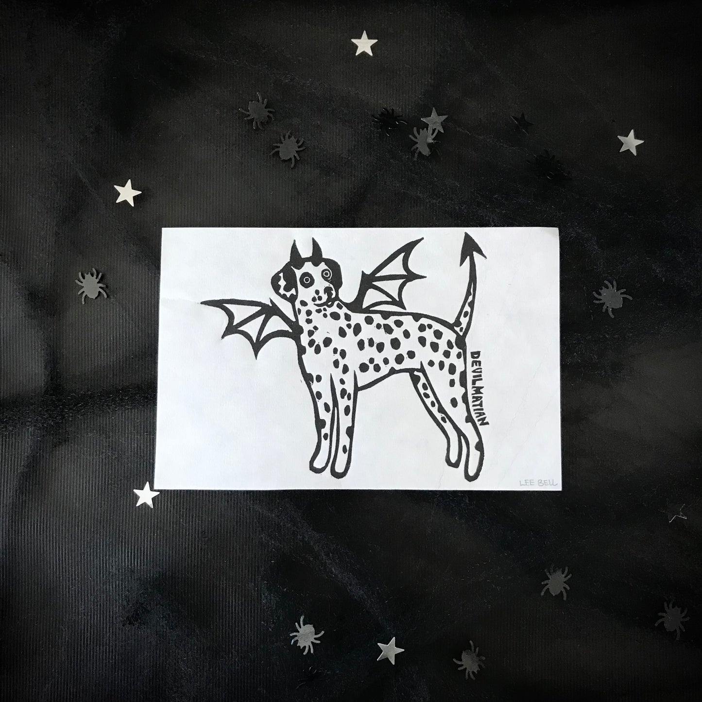 Original Handprinted ‘Doggy Dress Up’ Lino Prints