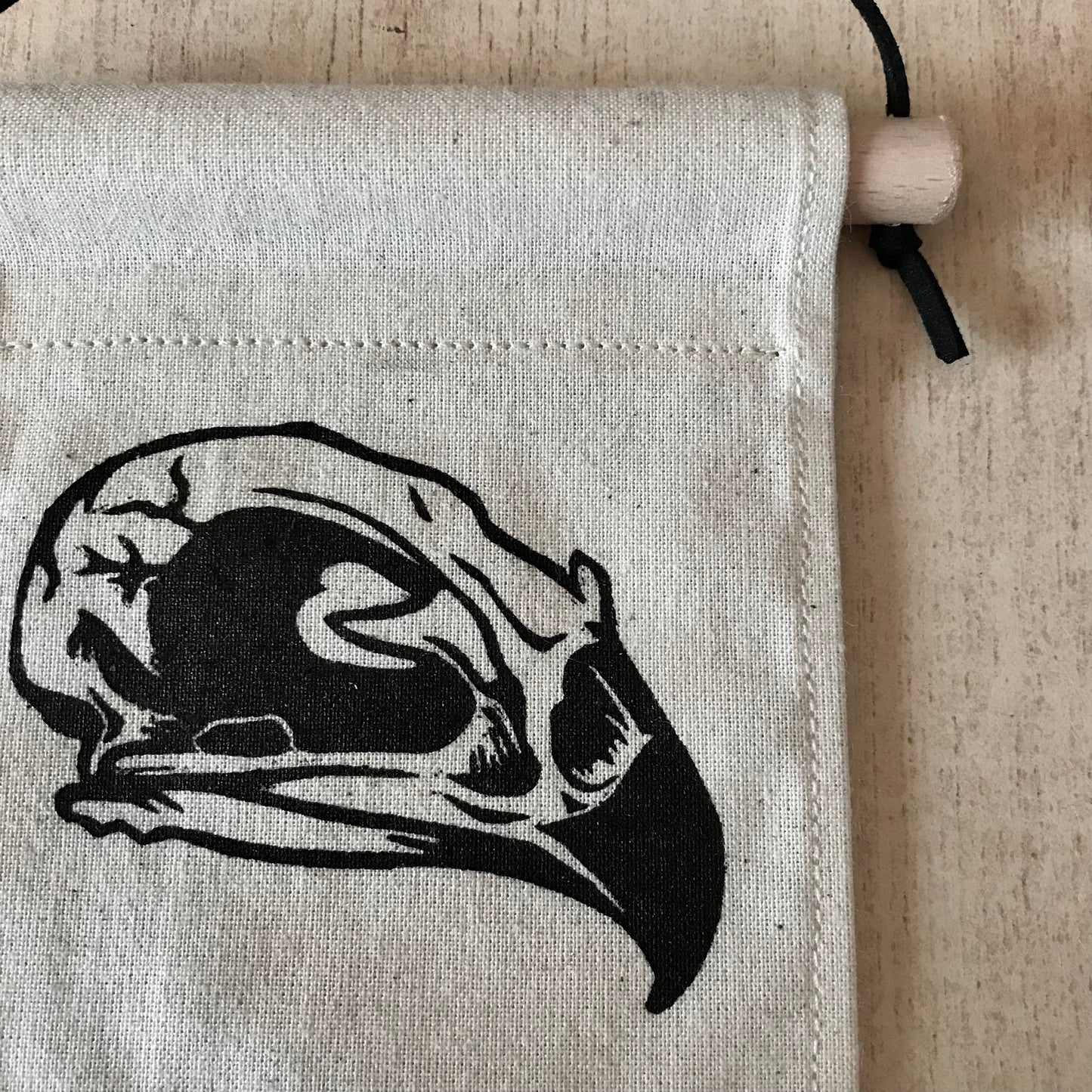 Fabric Wall Hanging Banner - Bird Skull