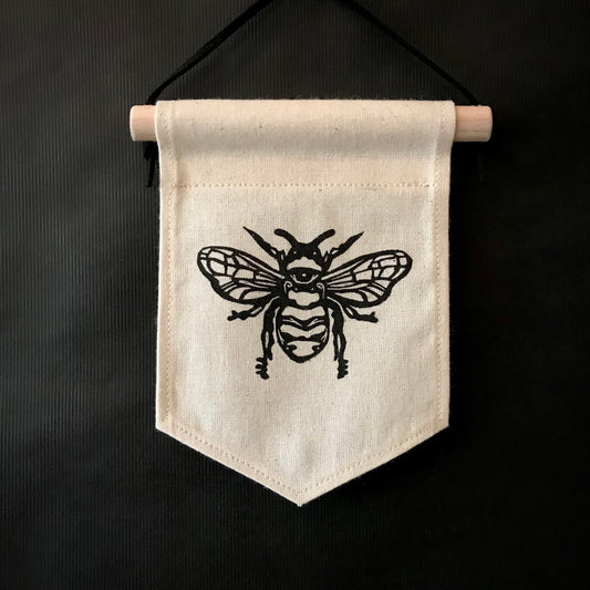 Fabric Wall Hanging Banner - Bee