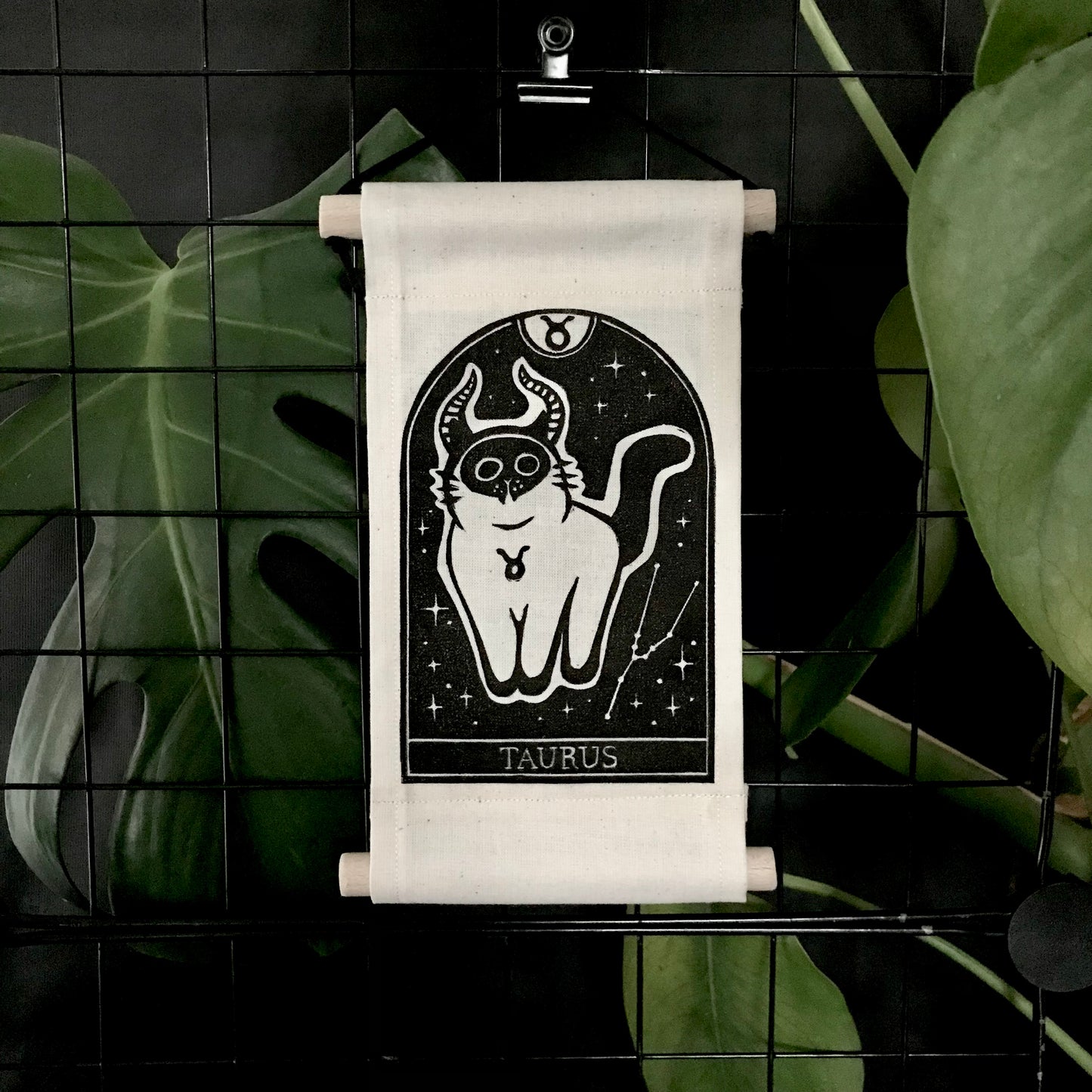 Zodicats – Handprinted Zodiac Cat Wall Hangings