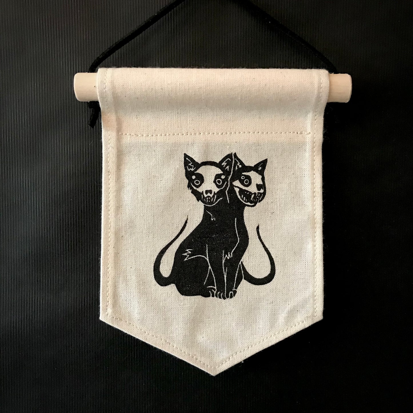 Fabric Wall Hanging Banner - Cats